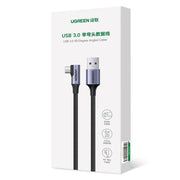 Ugreen US385 USB-kablar USB 3.2 Gen 1 (3.1 Gen 1) 1 m USB A USB C 5 Gbit/s 15 W Svart