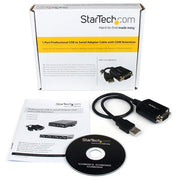 StarTech.com Professionell USB till seriell kabeladapter med 1 port och COM-retention
