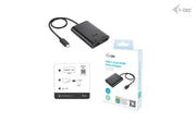 i-tec C31DUAL4K60HDMI USB-grafikadapter 7680 x 4320 pixlar Svart