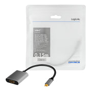 LogiLink CUA0103 kabelomvandlare (hane/hona) USB 3.2 Gen1 Type-C HDMI-A Svart