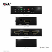 CLUB3D 3 to 1 HDMI 8K60Hz/4K120Hz Switch