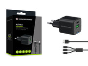 Conceptronic ALTHEA16B mobilladdare Universal Svart AC Snabb laddning inomhus