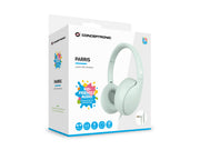Conceptronic PARRIS04GT hörlur och headset Kabel Huvudband Samtal/musik Ljusgrön