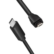 LogiLink CU0196 USB-kablar USB 2.0 0,5 m USB C Micro-USB B 0,48 Gbit/s Svart