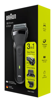Braun Series 3 300BT Roterande rakhuvud Trimmer Svart