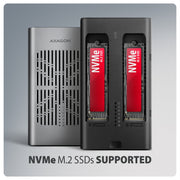 Axagon EEM2-20GD Dockningsstation för lagringsenhet USB 3.2 Gen 2 (3.1 Gen 2) Type-C