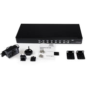 StarTech.com SV831DUSBU KVM-switchar Rackmontering Svart