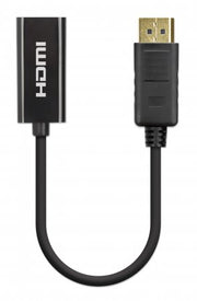 Manhattan 153713 videokabeladapter 0,15 m DisplayPort HDMI Svart
