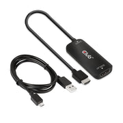 CLUB3D CAC-1335 videokabeladapter 1 m HDMI + USB DisplayPort Svart