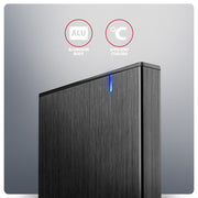 Axagon EE25-XA6C Hölje för lagringsenheter HDD- / SSD kabinett Svart 2.5"