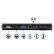 StarTech.com USB 3.0-dockningsstation för dubbelskärm och bärbara datorer