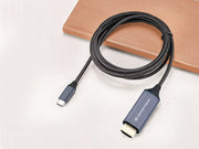 Conceptronic ABBY10G videokabeladapter 2 m USB Type-C HDMI Grå