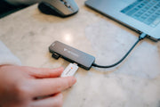 Verbatim 32155 gränssnittshubbar USB 3.2 Gen 1 (3.1 Gen 1) Type-C 5000 Mbit/s Grå
