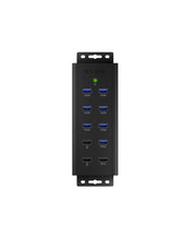 ICY BOX IB-HUB1703-QC3 USB 3.2 Gen 1 (3.1 Gen 1) Type-B 5000 Mbit/s Svart