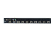 LevelOne KVM-3208 KVM-switchar Rackmontering Svart