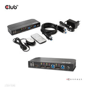 CLUB3D CSV-7210 KVM-switchar Svart