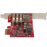 StarTech.com PCI Express USB 3.0-kort med 3 portar + Gigabit Ethernet