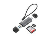 Conceptronic BIAN05G kortläsare USB 3.2 Gen 1 (3.1 Gen 1) Type-A/Type-C Grå