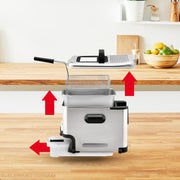Tefal FR8041 fritös Single 3,5 l Fristående 2300 W Silver