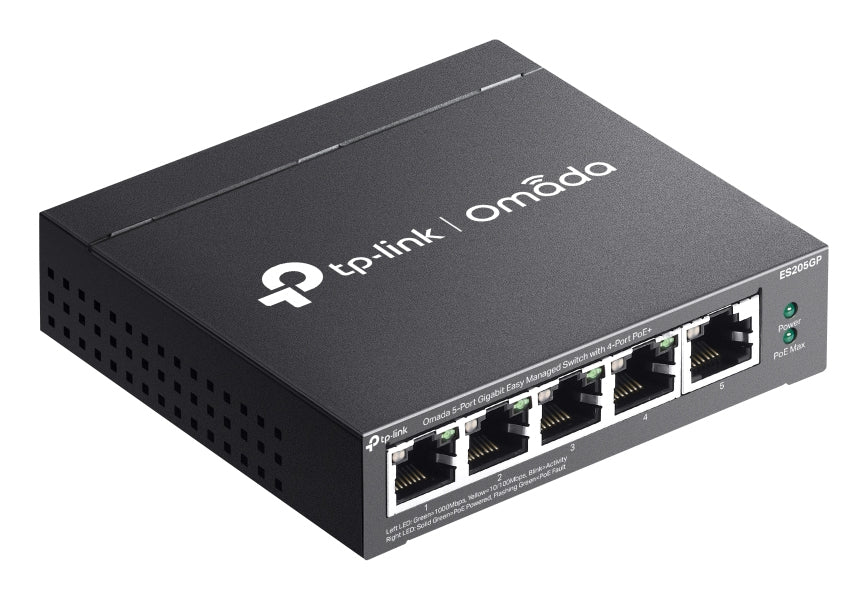 TP-Link Omada ES205GP nätverksswitchar hanterad Gigabit Ethernet (10/100/1000) Strömförsörjning via Ethernet, bild 4