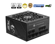 MSI MPG A1250GS PCIE5 strömförsörjningsenheter 1250 W 20+4 pin ATX Svart