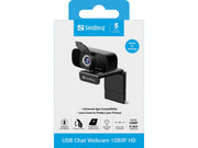 Sandberg 134-15 webbkameror 2 MP 1920 x 1080 pixlar USB 2.0 Svart
