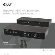CLUB3D CSV-1585 KVM-switchar Svart