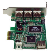 StarTech.com PEXUSB4DP nätverkskort/adapters Intern USB 2.0