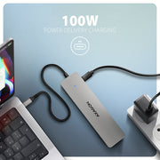 Axagon HMC-7HX2 dockningsstationer för bärbara datorer Kabel USB 3.2 Gen 1 (3.1 Gen