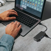 LogiLink UA0396 gränssnittshubbar USB 3.2 Gen 1 (3.1 Gen 1) Type-A 5000 Mbit/s Svart
