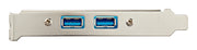 StarTech.com USB3SPLATE nätverkskort/adapters Intern USB 3.2 Gen 1 (3.1 Gen 1)