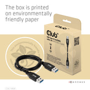 CLUB3D CAC-1409 USB-kablar USB 3.2 Gen 2 (3.1 Gen 2) 0,5 m USB A 10 Gbit/s 15 W Svart