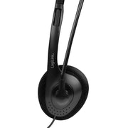 LogiLink HS0055 hörlur och headset Kabel Huvudband Musik/vardag Svart