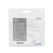 LogiLink CUA0204 kabelomvandlare (hane/hona) USB-C DisplayPort Svart