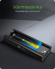 ICY BOX IB-180MC-C31 SSD-inkapsling Svart M.2
