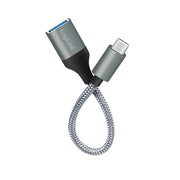 LogiLink CU0106 USB-kablar USB 3.2 Gen 1 (3.1 Gen 1) 0,15 m USB C USB A Grå
