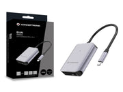 Conceptronic BIAN09G kortläsare USB 3.2 Gen 2 Type-C Grå