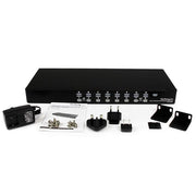 StarTech.com SV1631DUSBU KVM-switchar Rackmontering Svart