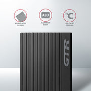 Axagon EEM2-GTR Hölje för lagringsenheter SSD-inkapsling Svart M.2