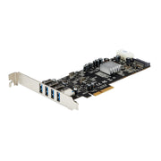 StarTech.com PCI Express (PCIe) SuperSpeed USB 3.0-kortadapter med 4 portar och 4