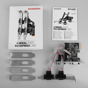 Axagon PCEA-PSN PCIe-Adapter mit 4x Seriell-Ports