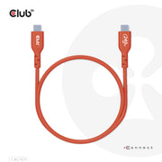 CLUB3D CAC-1511 USB-kablar USB 2.0 1 m USB C 0,48 Gbit/s 240 W Orange