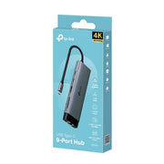 TP-Link UH9120C gränssnittshubbar USB 3.2 Gen 1 (3.1 Gen 1) Type-C 5000 Mbit/s