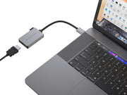 Conceptronic ABBY22G USB-grafikadapter 1920 x 1080 pixlar Grå