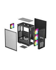 DeepCool MATREXX 55 MESH V4 C Midi Tower Svart