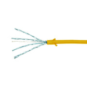 LogiLink CQ9037S nätverkskablar Gul 1 m Cat6a S/FTP (S-STP)