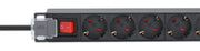 Intellinet 715133 grenuttag 9 AC-utgångar 1U Svart