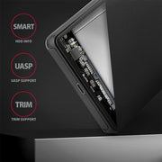 Axagon EE25-SLC Hölje för lagringsenheter HDD- / SSD kabinett Svart 2.5"