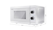 Sharp YC-MS01E-C mikrovågsugn Vit Enbart mikrovågsugn Bänkdiskmaskin 20 l 800 W