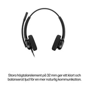 HP Poly Mission 425 trådat USB-stereoheadset Classic